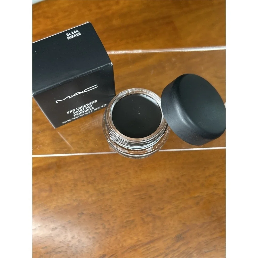 MAC M·A·C PRO LONGWEAR PAINT POT in BLACK MIRROR 0.17oz NEW BOXED AUTHENTIC